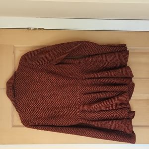 Free People red ruffled jacket